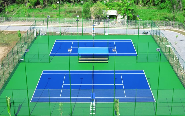 Thi công sân tennis ngoài trời